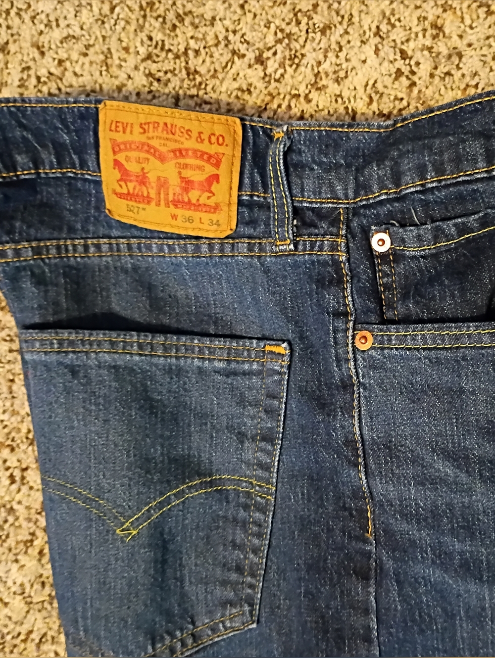 Levi's 527 Men's SLIM BOOT Jeans 36Wx34L